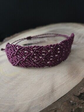 031 New Handmade Sage Bohème Micro-Macramé Bracelet Or Anklet